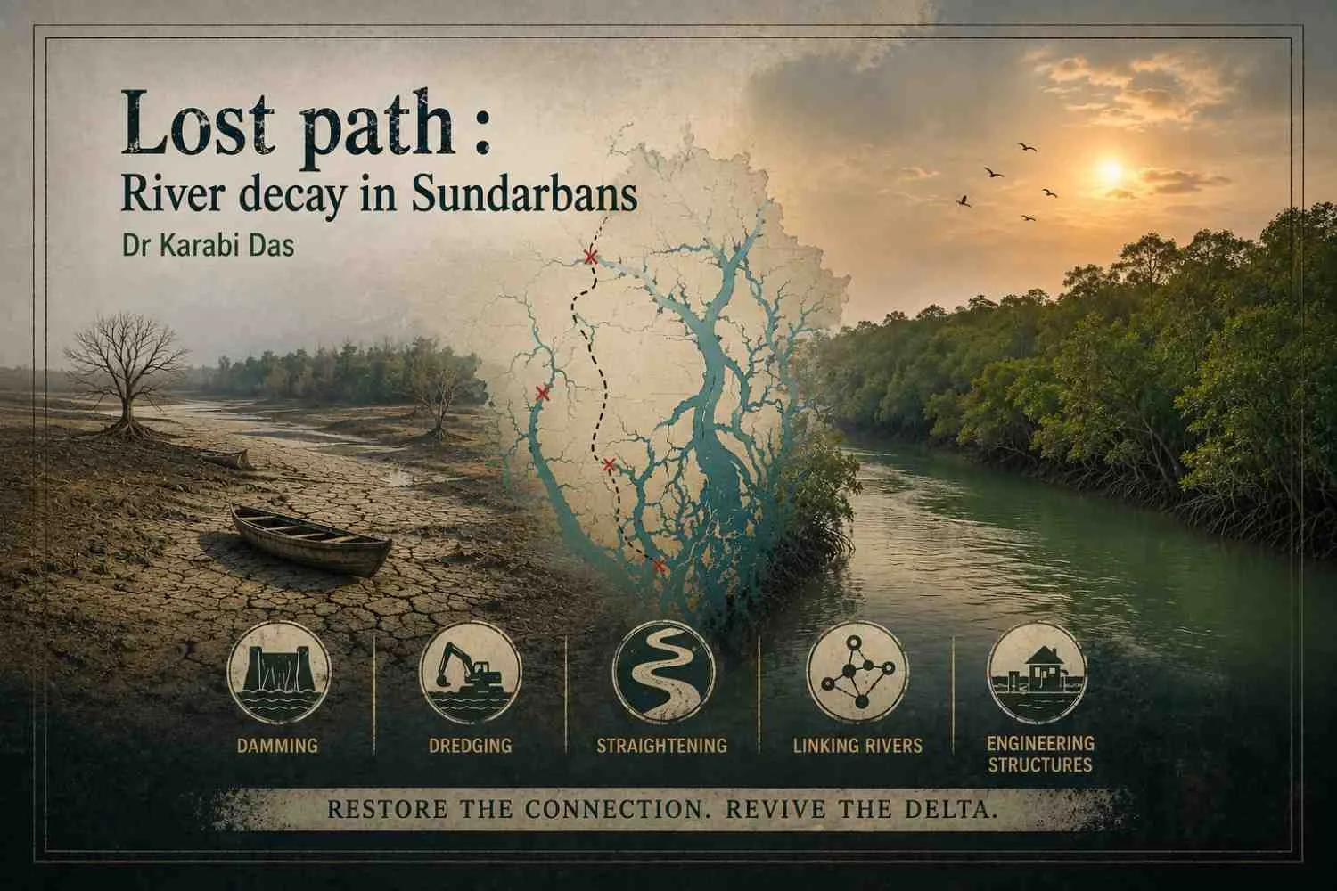 Lost path : River decay in Sundarbans