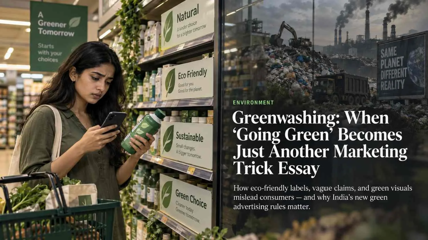 Greenwashing: When “Going Green” Becomes Just Another Marketing Trick Essay