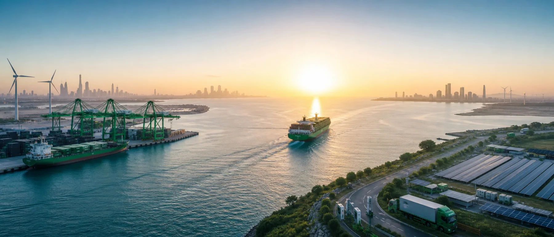 Clean maritime trade and renewable energy connecting India and the UAE